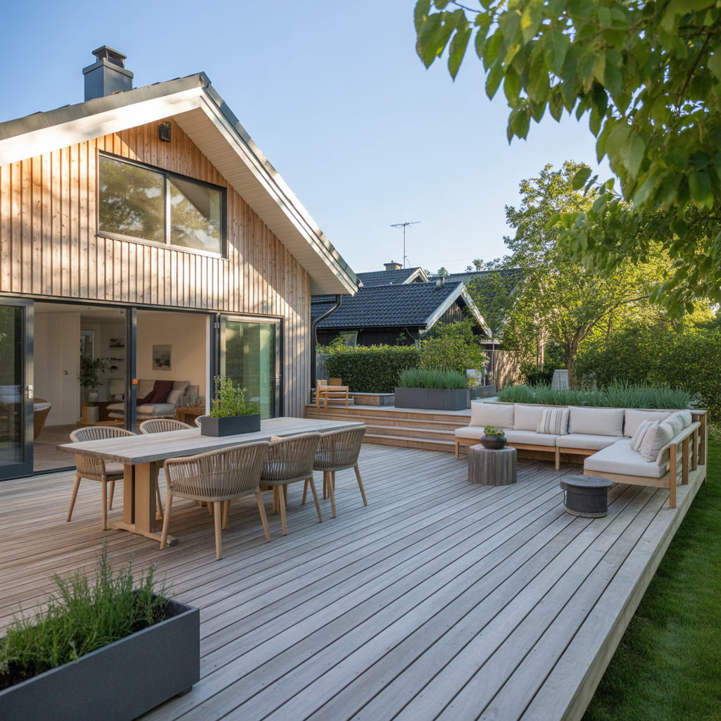 10.Sa skapar du en altan med plats for hela familjen