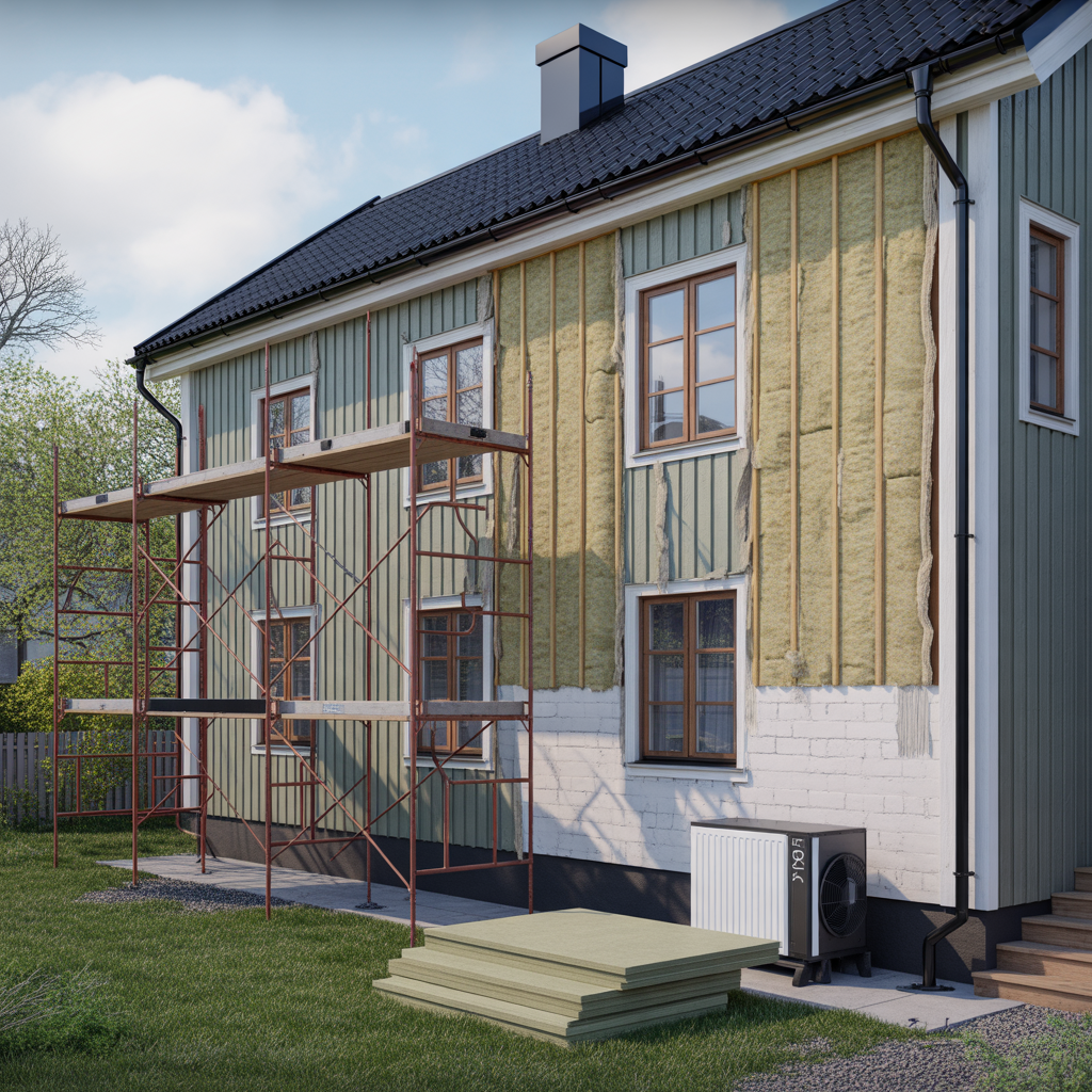 2.Vad bor du tanka pa vid tillaggsisolering av fasaden