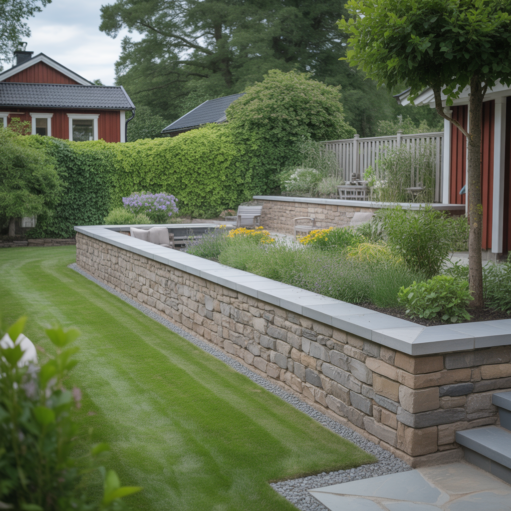 8.Sa bygger du en snygg och funktionell mur runt tradgarden